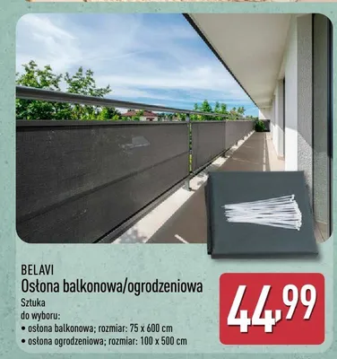 Osłona balkonowa/ogrodzeniowa promocja w Aldi
