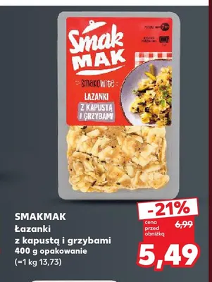 Łazanki z kapustą i grzybami Smakmak promocja w Kaufland