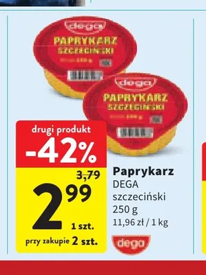 Paprykarz szczeciński Dega promocja w Intermarche