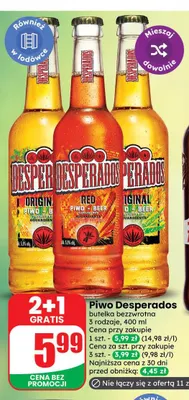Piwo Desperados Original promocja w Dino