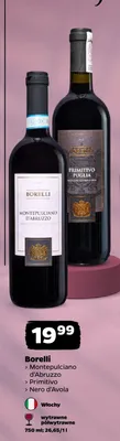 Wino czerwone Borelli Primitivo promocja w Netto