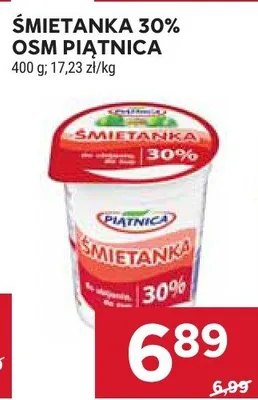 Śmietanka 30% promocja w Stokrotka