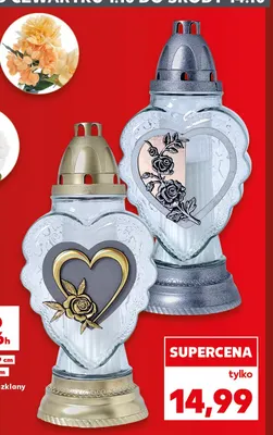 Znicz szklany Serce promocja w Kaufland