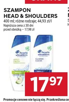 Szampon Head & Shoulders promocja w Stokrotka