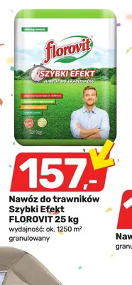 Nawóz do trawników Szybki Efekt FLOROVIT granulowany 25kg promocja w Bricomarche
