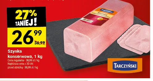 Szynka konserwowa Tarczyński promocja w Twój Market