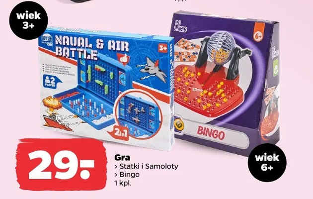 Gra Statki i Samoloty & Bingo promocja w Netto