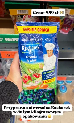 Przyprawa do potraw Kucharek promocja w Biedronka