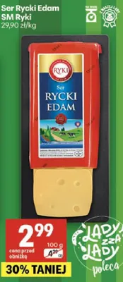 Ser Rycki Edam SM Rycki promocja w Delikatesy Centrum