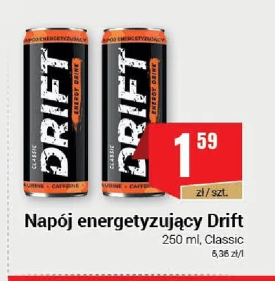 Napój energetyzujący Drift Classic promocja w Premium Nasz Sklep