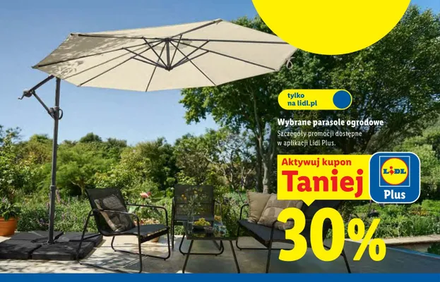 Parasole ogrodowe promocja w Lidl