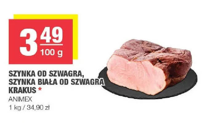 Szynka biała od szwagra Krakus promocja w SPAR