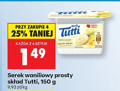Serek waniliowy prosty skład  promocja w Biedronka