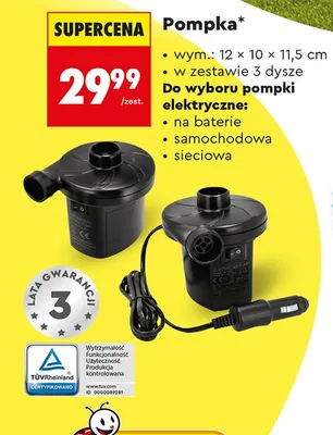 Pompka elektryczna promocja w Biedronka
