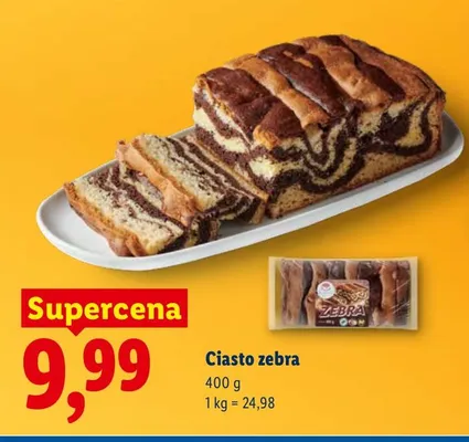 Ciasto zebra promocja w Lidl