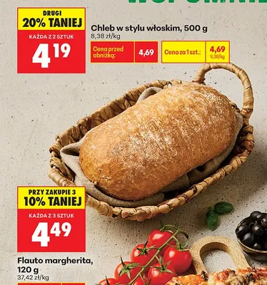 Chleb w stylu włoskim promocja w Biedronka