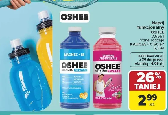 Napój funkcjonalny OSHEE Vitamin Water Vitamins and Minerals promocja w Carrefour