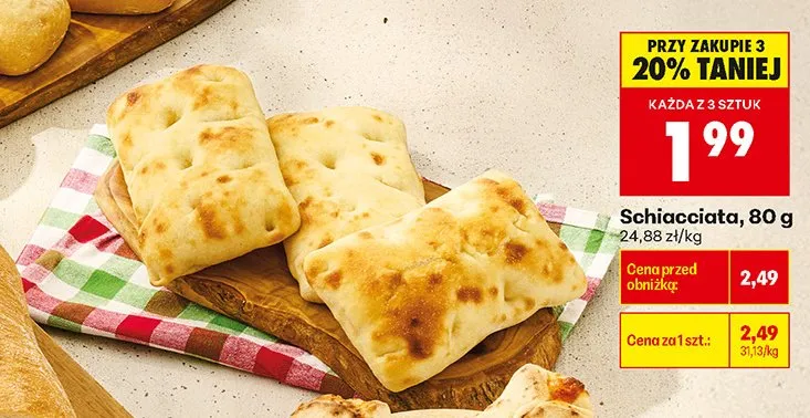 Schiacciata promocja w Biedronka