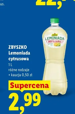 Lemoniada cytrusowa Zbyszko promocja w Lidl