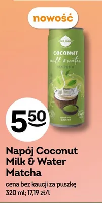 Napój Coconut Milk & Water Matcha Miss Ti promocja w Żabka