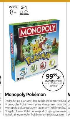 Gra Monopoly Pokémon promocja w Dzień Dziecka