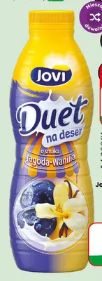 Napój jogurtowy jagoda wanilia Jovi Duet promocja w Dino