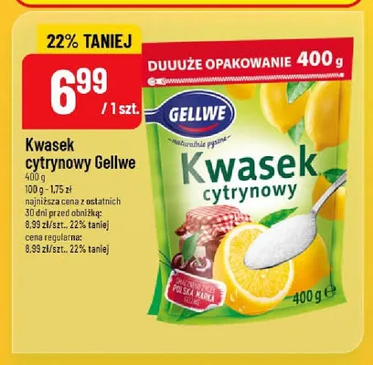 Kwasek cytrynowy Gellwe promocja w POLOmarket