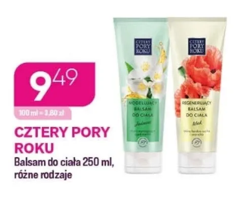 Balsam do ciała Cztery Pory Roku promocja w Drogerie Koliber