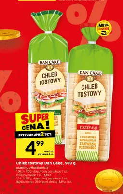 Chleb tostowy Dan Cake promocja w Twój Market