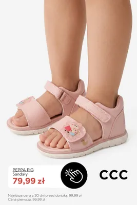Sandały dziecięce Peppa Pig promocja w CCC
