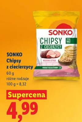 Chipsy z ciecierzycy promocja w Lidl
