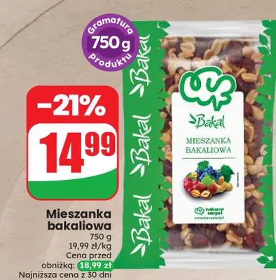 Mieszanka bakaliowa Bakal promocja w Dino