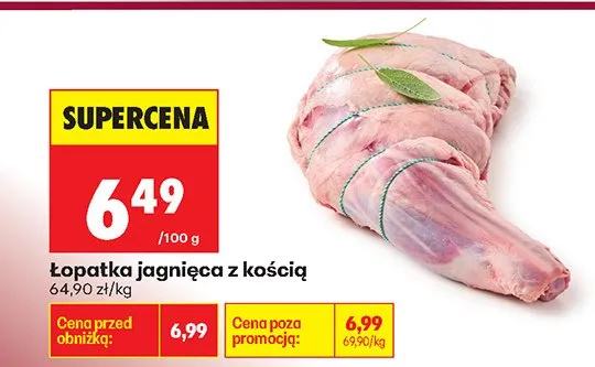 Łopatka jagnięca z kością promocja w Biedronka