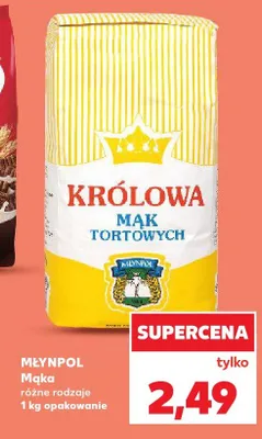 Mąka tortowa Królowa Mąk Młynpol promocja w Kaufland