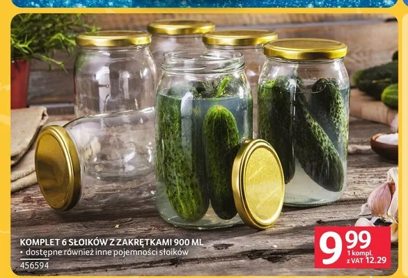 Komplet słoików z zakrętkami promocja w Selgros