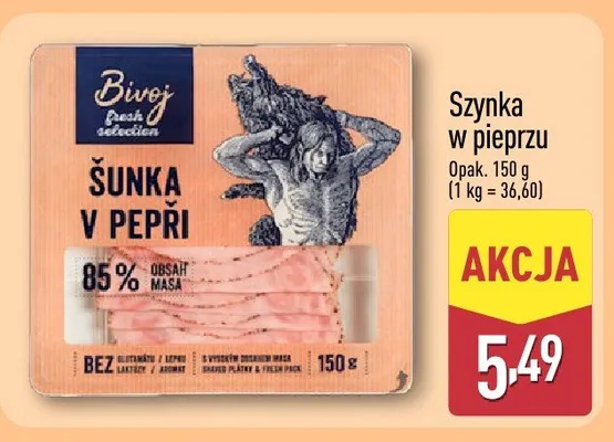Szynka w pieprzu Bivoj promocja w Aldi