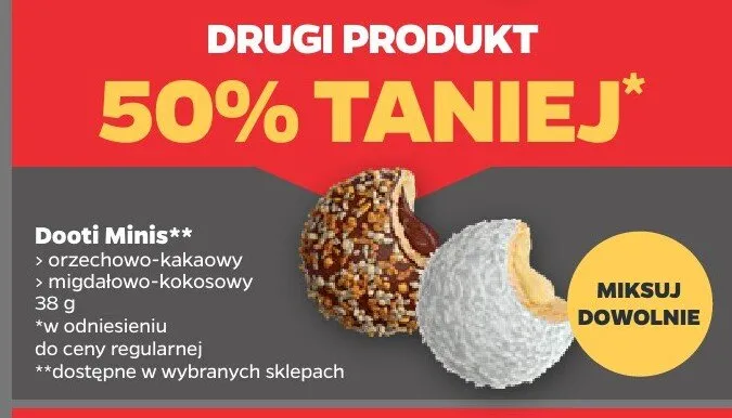 Dooti Mini orzechowo-kakaowy promocja w Netto