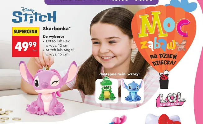 Skarbonka Rex wys. 12cm promocja w Biedronka