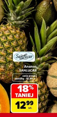 Ananas SanLucar promocja w Carrefour Market
