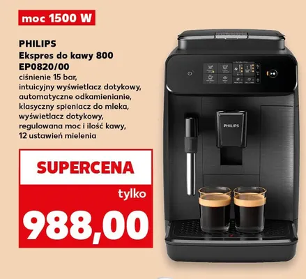 Ekspres do kawy 800 EP0820/00 Philips promocja w Kaufland