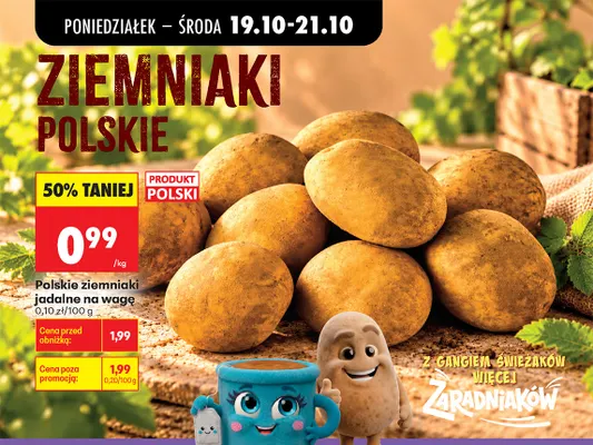 Ziemniaki polskie jadalne promocja w Biedronka