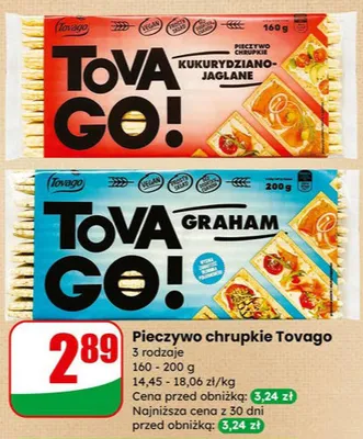 Pieczywo chrupkie graham promocja w Dino