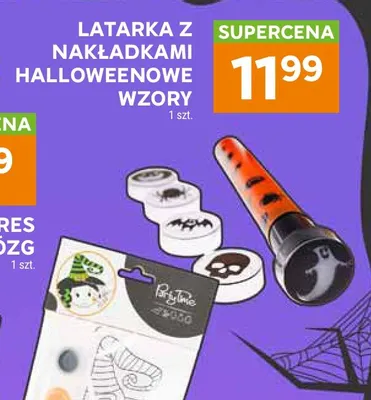 Latarka z nakładkami halloweenowe wzory promocja w Stokrotka