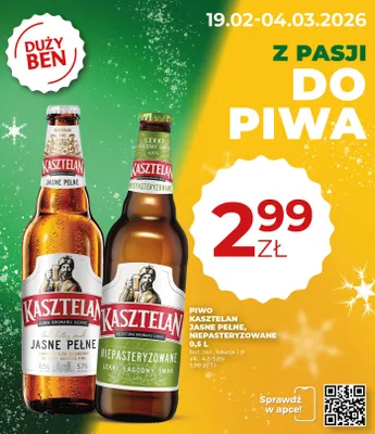 Piwo promocja w Duży Ben