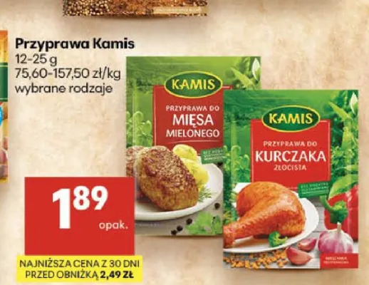 Przyprawa do mięsa mielonego Kamis promocja w Delikatesy Centrum
