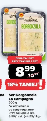 Ser Gorgonzola promocja w Netto