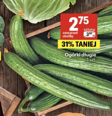 Ogórki długie promocja w Delikatesy Centrum