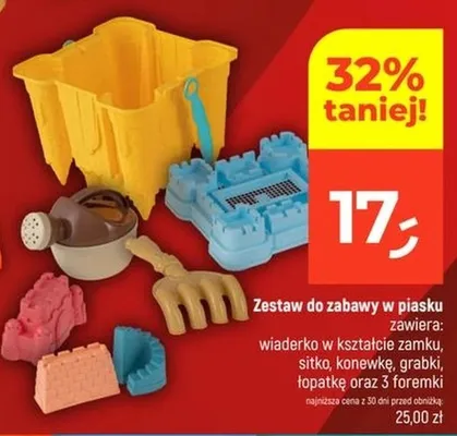 Zestaw do zabawy w piasku promocja w Dealz