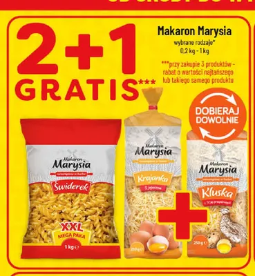Makaron kluska z 12 jaj przepiórczych Marysia promocja w POLOmarket