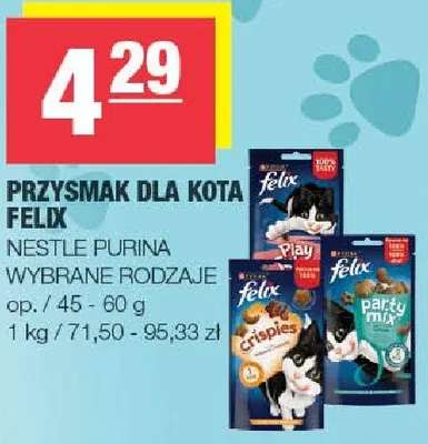 Przysmak dla kota Felix promocja w SPAR